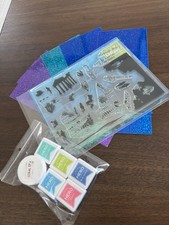 My Monthly Hero Arts July 2020 Stamps  Dies Set Ocean Mermaid Beach Fish Sea