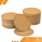 100pack Self-Adhesive Cork Round 3.5 Inch Cork Backing Sheets Cork Coasters