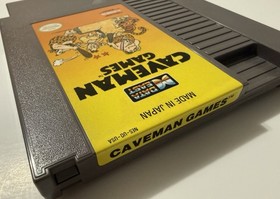 Caveman Games - (Nintendo NES, 1990) *Tested & Working*