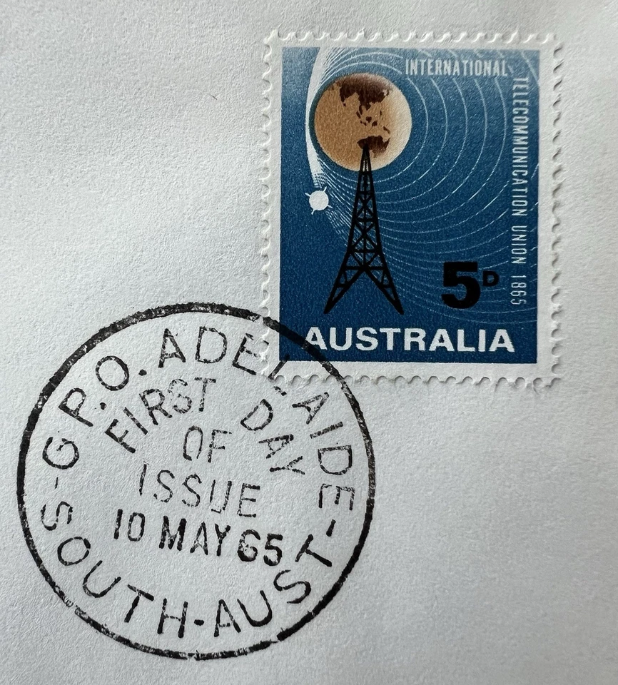Australia 1965 ITU Centenary FDC • International Telecommunications Union - Image 3 of 4