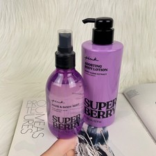 New Pink by Victoria's Secret Super Berry Boosting Body Lotion  Hair Body Mist