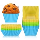  18 Pcs Non-Stick Molds Reusable Baking Cups Silikon-backform Backformen Aus
