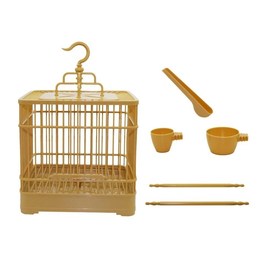 Assembly Bird Cage With Feeder And Waterier Small Pet Bird Full Set Of Plastic❀ - Image 3 of 4