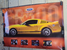 Vtg Ford Rcing Mustang Fr 500poster 2 Sided Bloodline Envy Shipping Included