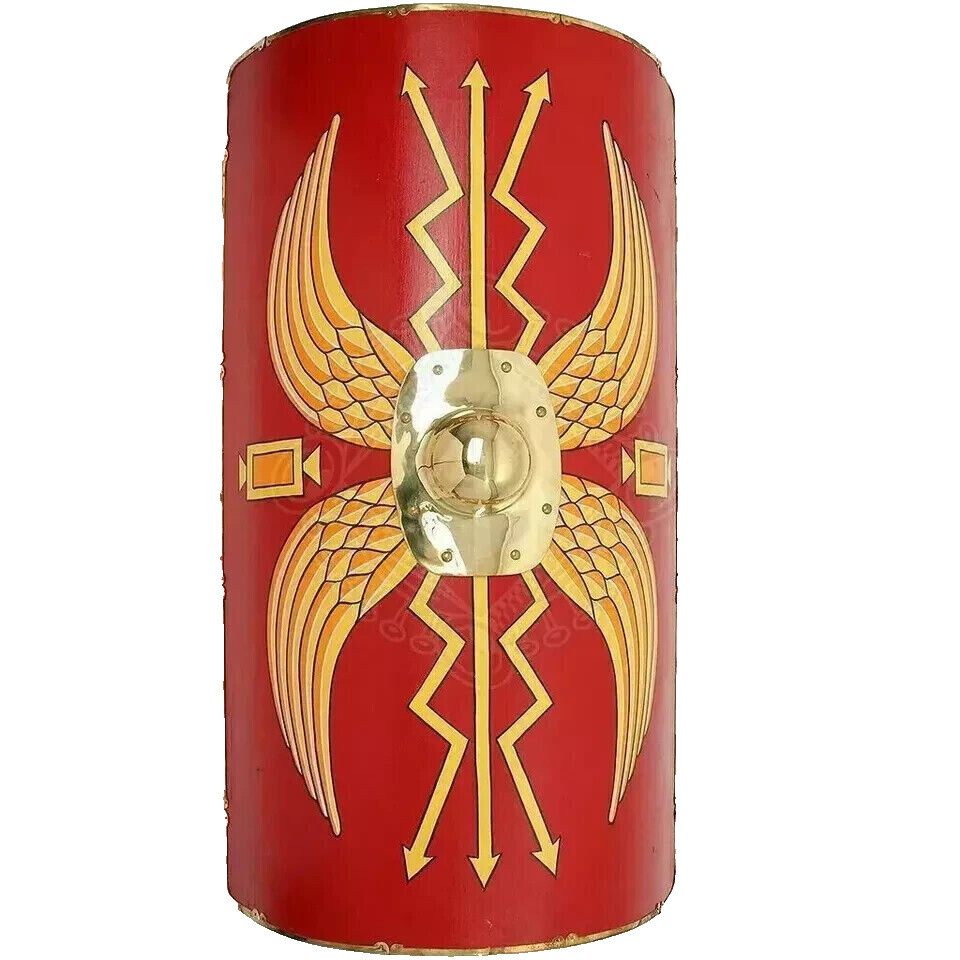 Escudo Funcional Romano Armadura Medieval Scutum Escudo de Acero Legionario 18"