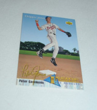1993 UPPER DECK - CHIPPER JONES BRAVES - PETER GAMMONS  INSIDE THE NUMBERS 459