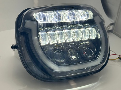 Faro LED + Bolsa de sillín LED Guardabarros Luz trasera Lámpara para Harley Street Glide 2024 - Imagen 8 de 23