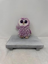 Ty Beanie Boos MOONLIGHT the Owl 6" Beanbag Plush Toy w/ Glitter Eyes