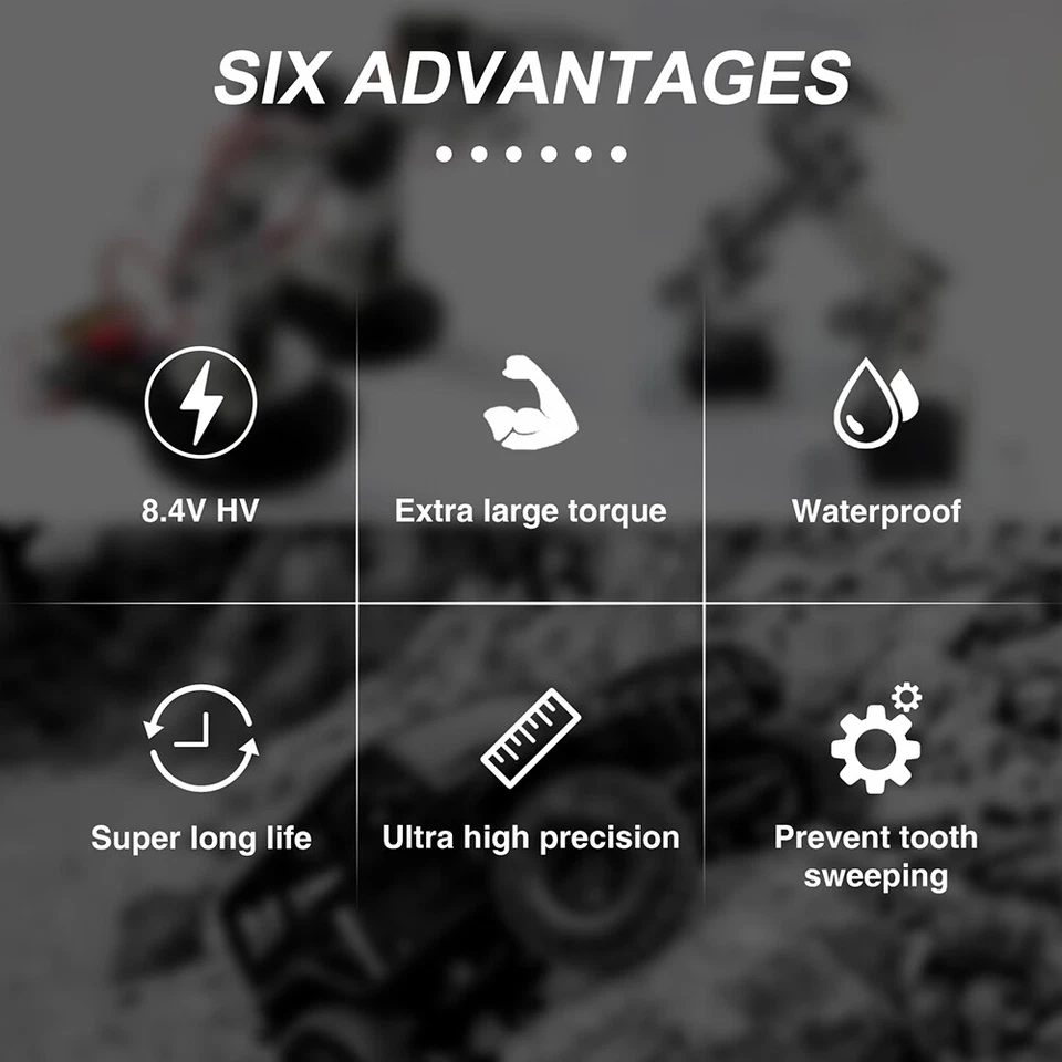 9imod 71KG Brushless High Torque HV Servo for 1/8 1/10 RC Car Boat Robot Traxxas - Image 4 of 4