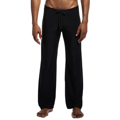 Long Yoga Pants Men Length Loose Jogging Pants Men Casual Solid Color