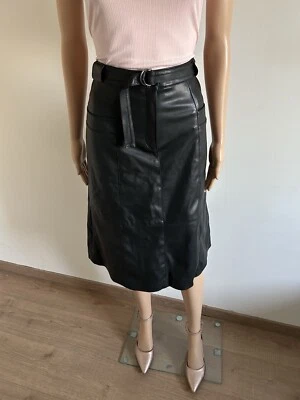 Jupe noire en simili cuir Morgan taille 36 jamais portée - Photo 1/4