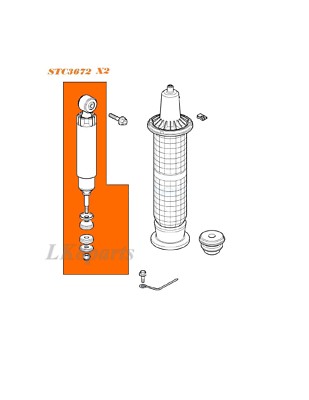 Terrafirma Range Rover P38 +2 Pro Sport Front Shock Absorbers x2