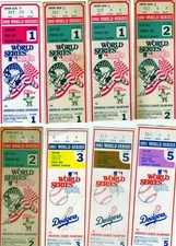1980 1981 1982 1983 1985 1986 1987 1988 WORLD SERIES TICKET STUB - PICK ONE