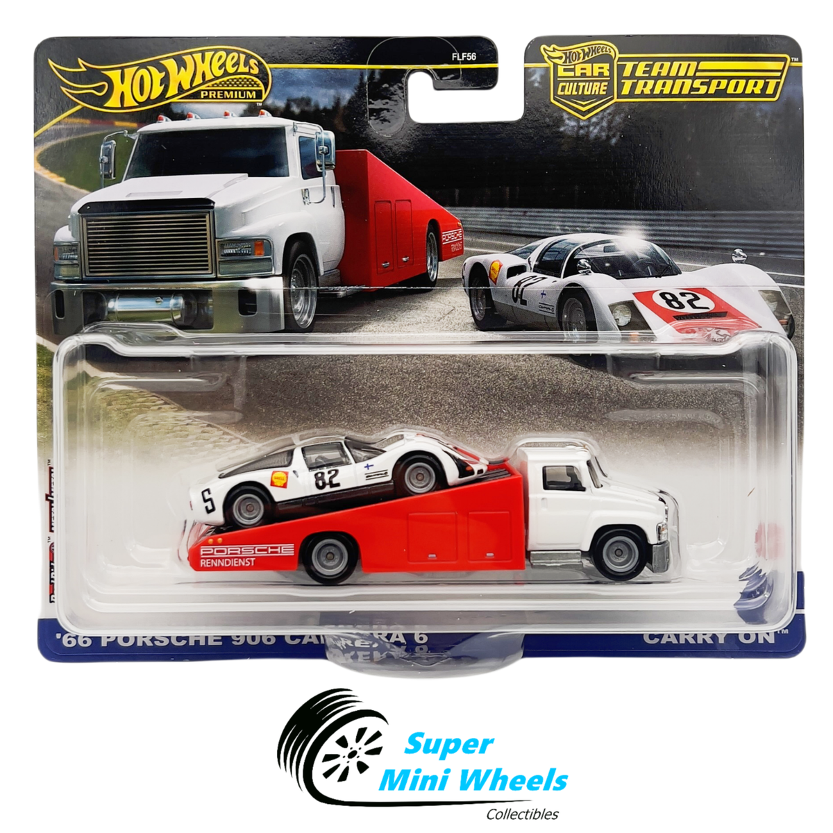 Hot Wheels 1:64 Team Transport #66 - Carry On & '66 Porsche 906