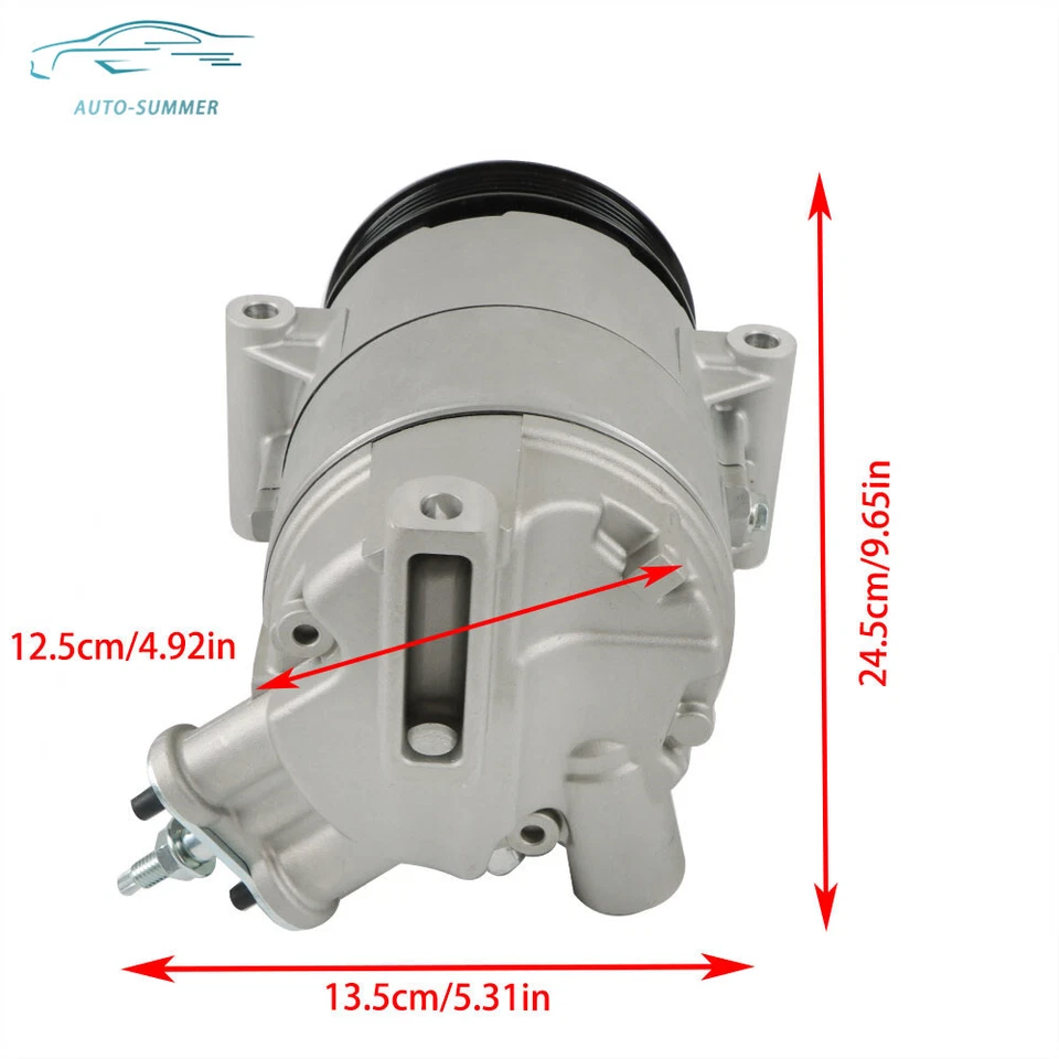 Compresor de aire acondicionado para Chevy Malibu 2013-2016 Equinox GMC Terrain Buick CO 22285C Foto 3 de 4