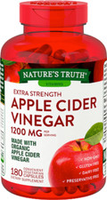 Nature's Truth Organic Apple Cider Vinegar Extra Strength - 180 Veg Capsules