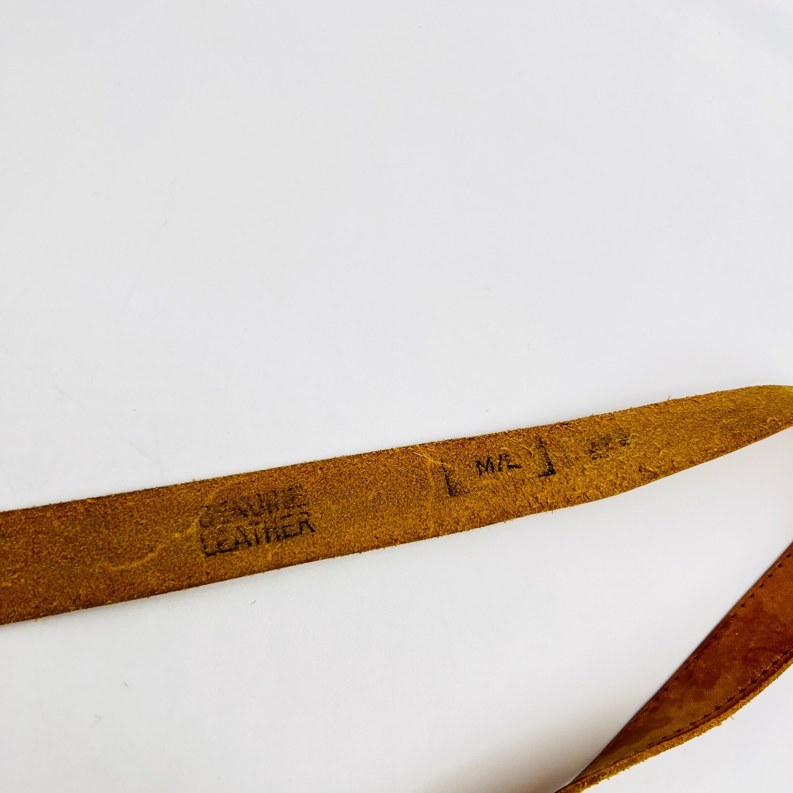 Revear Brown Genuine Leather Western Style Leather Belt Cowgirl Style M