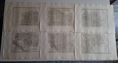 1819 Borghi 6 Mappe L'Alta Germania compresovi L'Impero d'Austria Dalmazia - Foto 1 di 12