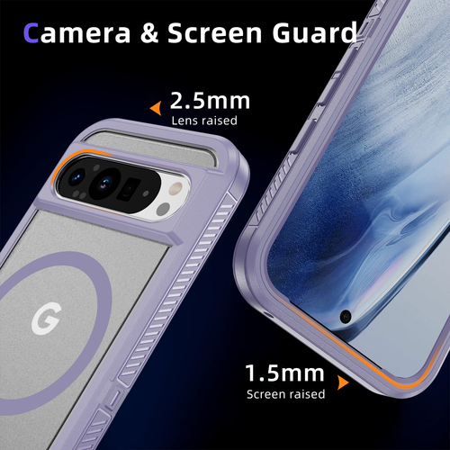 For Google Pixel 9 Pro XL/9/8A/8 Magnetic invisible Stand Hard Back Rugged Case - 第 51/60 張圖片