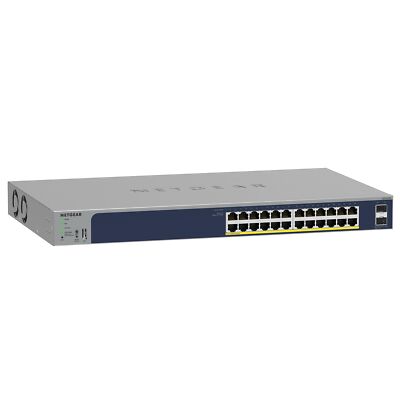 NETGEAR 26P PoE Gigabit Ethernet Smart Switch (GS724TP) - Managed, 24 x 1G USED