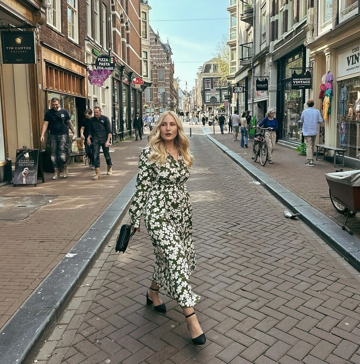 zara printed shirt dress green Long Flying Dress - Made-to-Measure Dress for Photoshoot | Lansy Orange / length 79 inch (2 m)