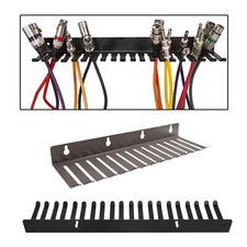 Wall Mountable Cable Hanger and Organizer Steel Cable Rack with 14 Cable Slots