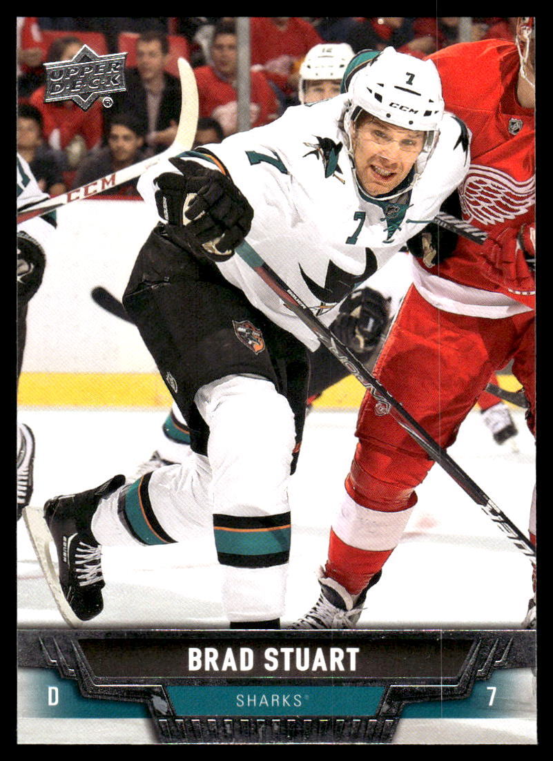 2013-14 Upper Deck #263 Brad Stuart San Jose Sharks Hockey Card