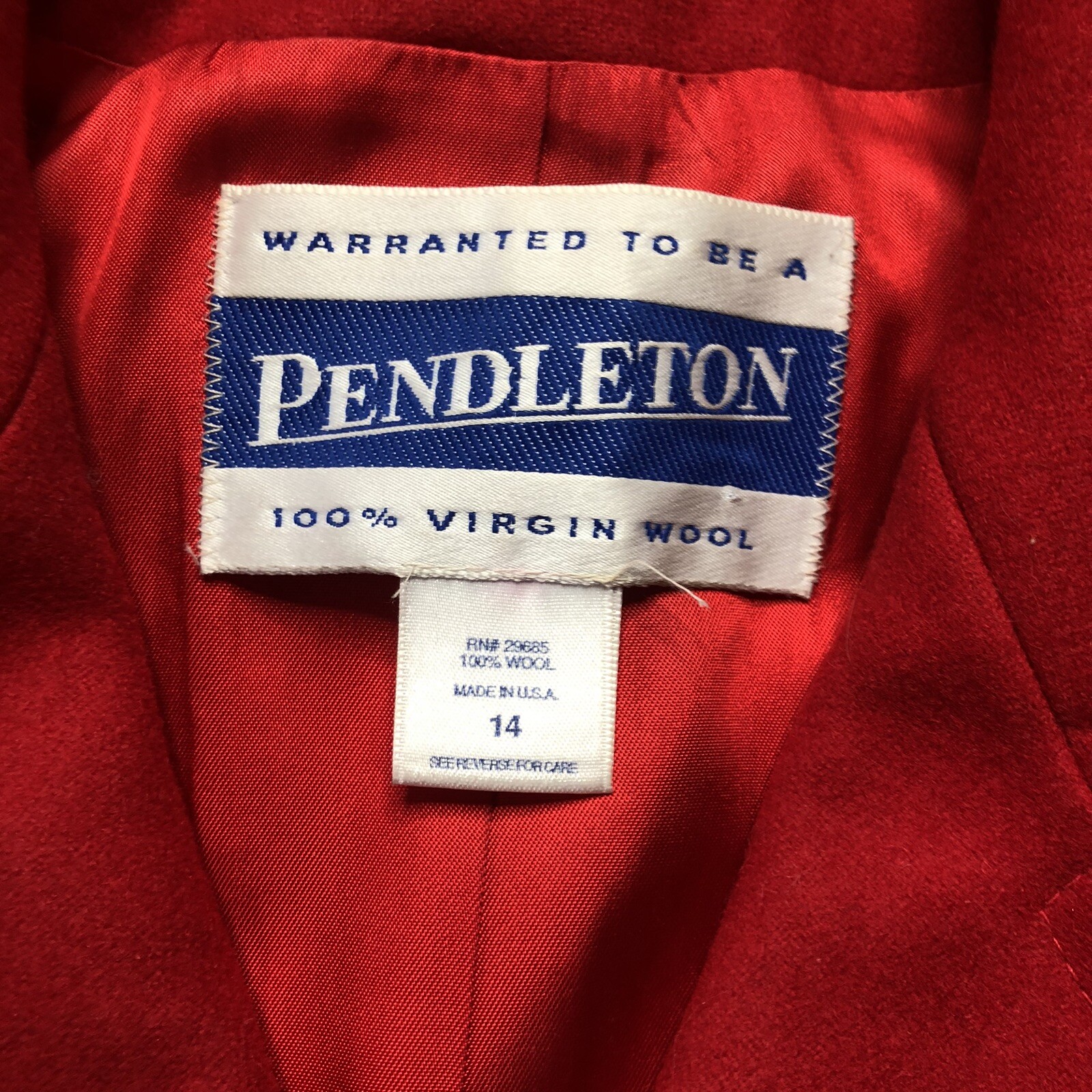 VINTAGE Pendleton Wool Button Front Blazer Jacket… - image 4