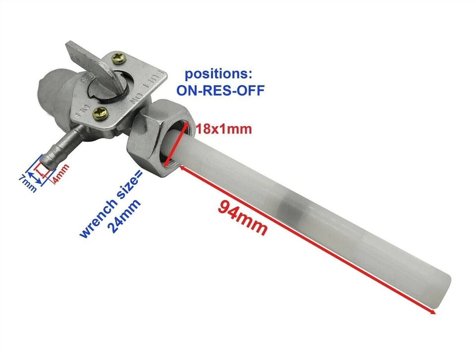 Gas Fuel Tank Petcock Valve For Honda Rebel 250 CMX250 Petcock Valve 1985-2011 Foto 2 de 4