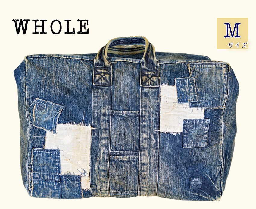 PORTER CLASSIC Vintage Denim Bag M Indigo 005-2100-41 PORTER CLASSIC Vintage Denim Bag M Indigo 005-2100-41