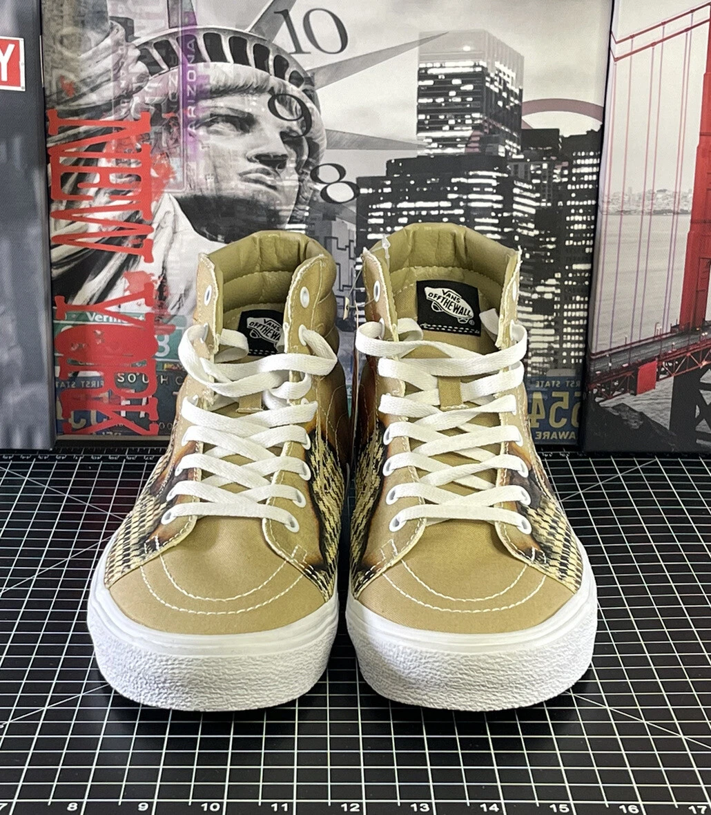Vans high 2024 tops mens gold