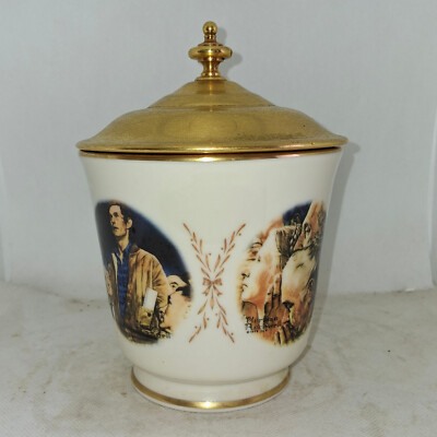 1979 Norman Rockwell s  Four Freedoms  Covered Candy Dish by Gorham Fine china