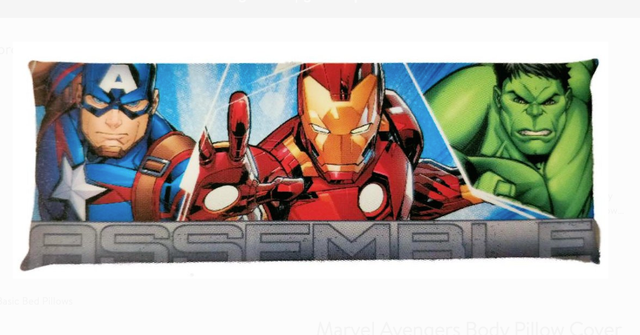 captain marvel body pillow