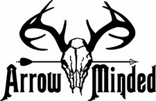 Bow Arrow Hunting Deer Skull Whitetail Hunter Truck Window Vinyl Decal Sticker
