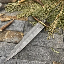 SHARD BLADE CUSTOM HAND FORGED DAMASCUS STEEL DAGGER BLANK BLADE HUNTING KNIFE