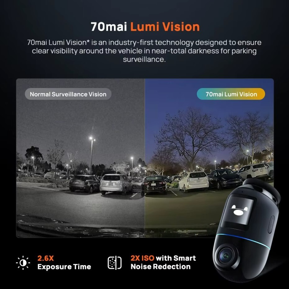 New 2025 70mai X800 4G Omni Dash Cam 4K HDR 360° Rotating New 2025 70mai X800 4G Omni Dash Cam 4K HDR 360° Rotating