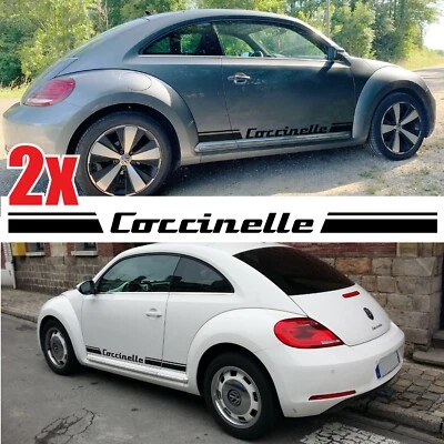 GRAPHIC EXPRESS 2 Bandes Bas de caisse Coccinelle pour New Beetle Autocollants Stickers HERBIE..