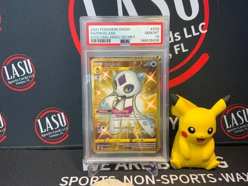 FROSLASS ~ PSA 10 GEM MINT ~ POKEMON EVOLVING SKIES ~ Gold Secret Rare 226/203