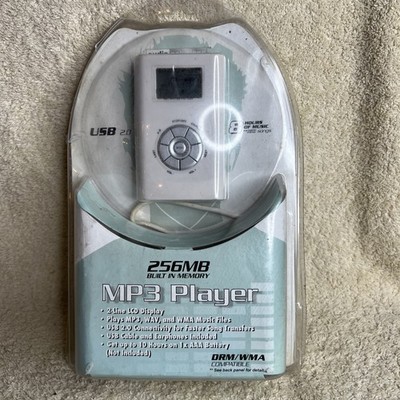 Audio Solutions MP3 Player. White 256 MB. Sealed In Package, Untested, As Found