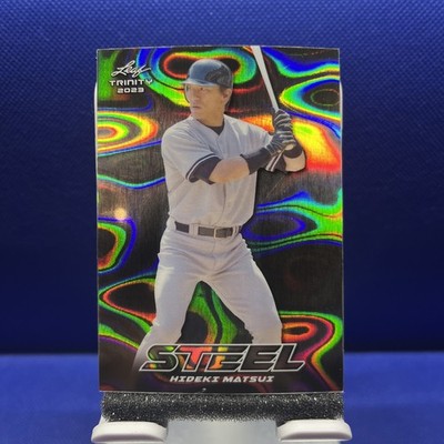 2023 Leaf Trinity #S-32 Hideki Matsui - Steel Lava Silver - New York Yankees