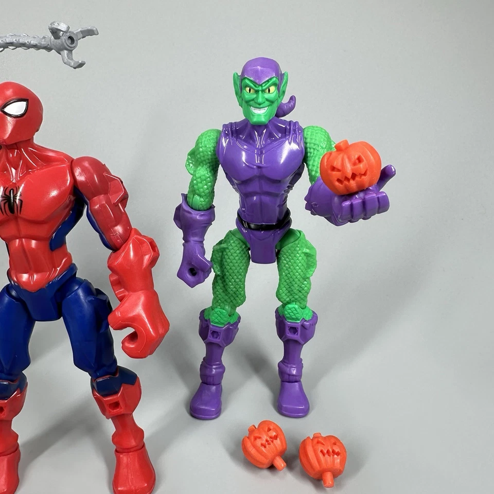 Figuras de acción Marvel Super Hero Mashers Spider-Man Doc Ock y Duende Verde 6" Foto 4 de 4