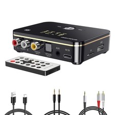 Bluetooth 5.0 Audio Receiver Transmitter 2 in 1 with Remote, Bluetooth Hi-Fi ...