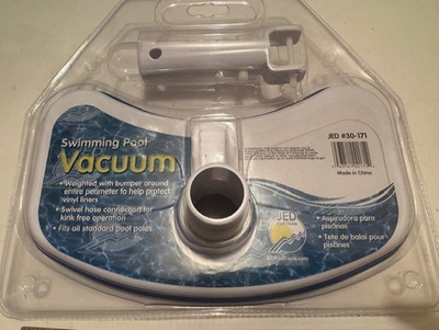 ''NEW'' JED #30-171 SWIMMING POOL VAC WEIGHTED HEAD/BRUSH WITH BUMPER ALL AROUND