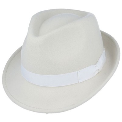 Trilby Hut 100 % Wollfilz knautschbar Fedora Jazz-Stil wasserdicht Premium UK