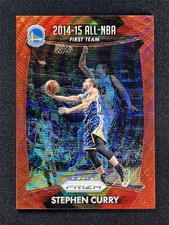 2015-16 Panini Prizm Stephen Curry #377 2014-15 All-NBA First Team Red Wave /350