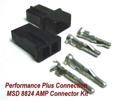 MSD 8824 Equivalent 2 Pin Distributor/ Crank Trigger Connector AMP - Made In USA