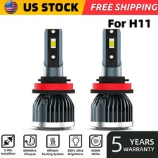H8/H9/H11 LED Headlight Bulbs Kit High/Low Beam For Ford Expedition 2015-2017