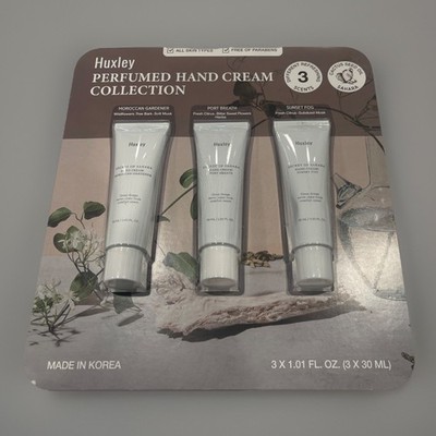 Huxley Perfumed Hand Cream Collection 3-pack. Made In Korea 3x 1.01 FL. OZ