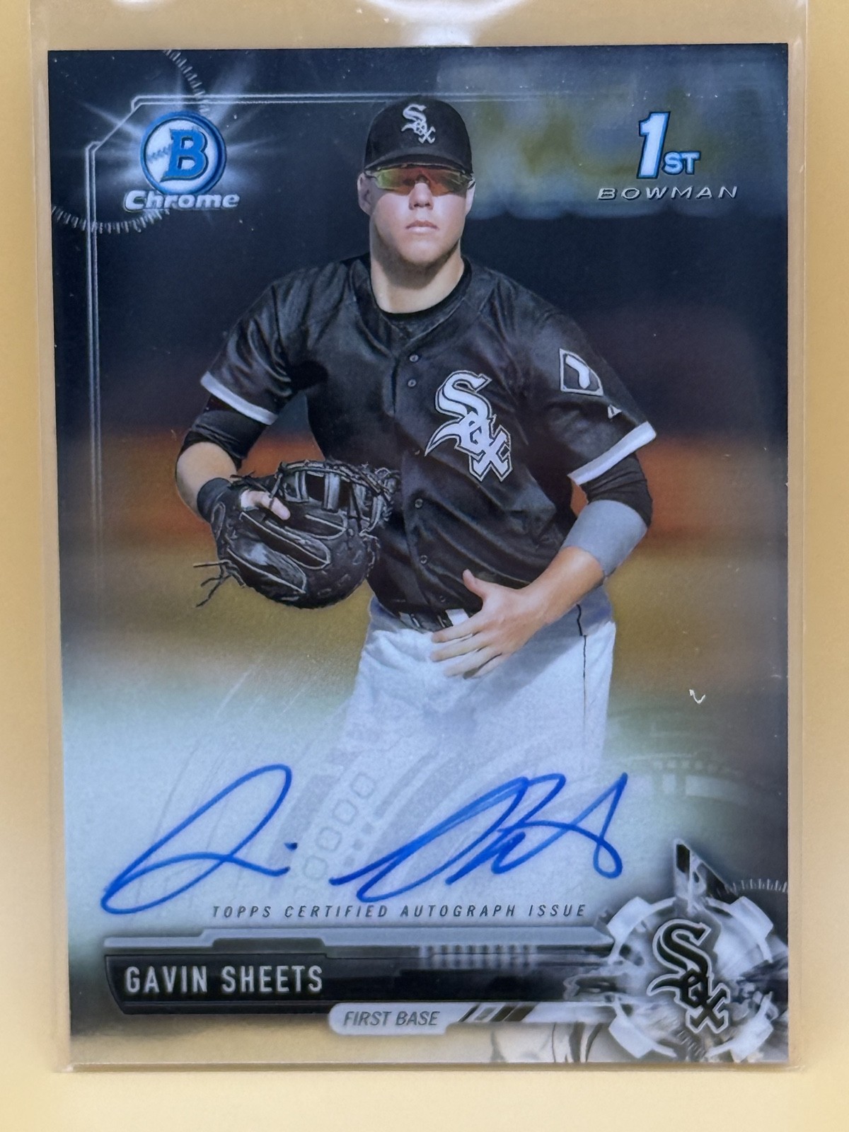2017 Bowman Draft - Chrome Draft Pick Autographs Gavin Sheets #CDA-GS (AU, RC)