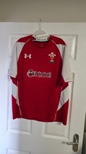 WRU Wales Under Armour Rugby Jersey Top XL